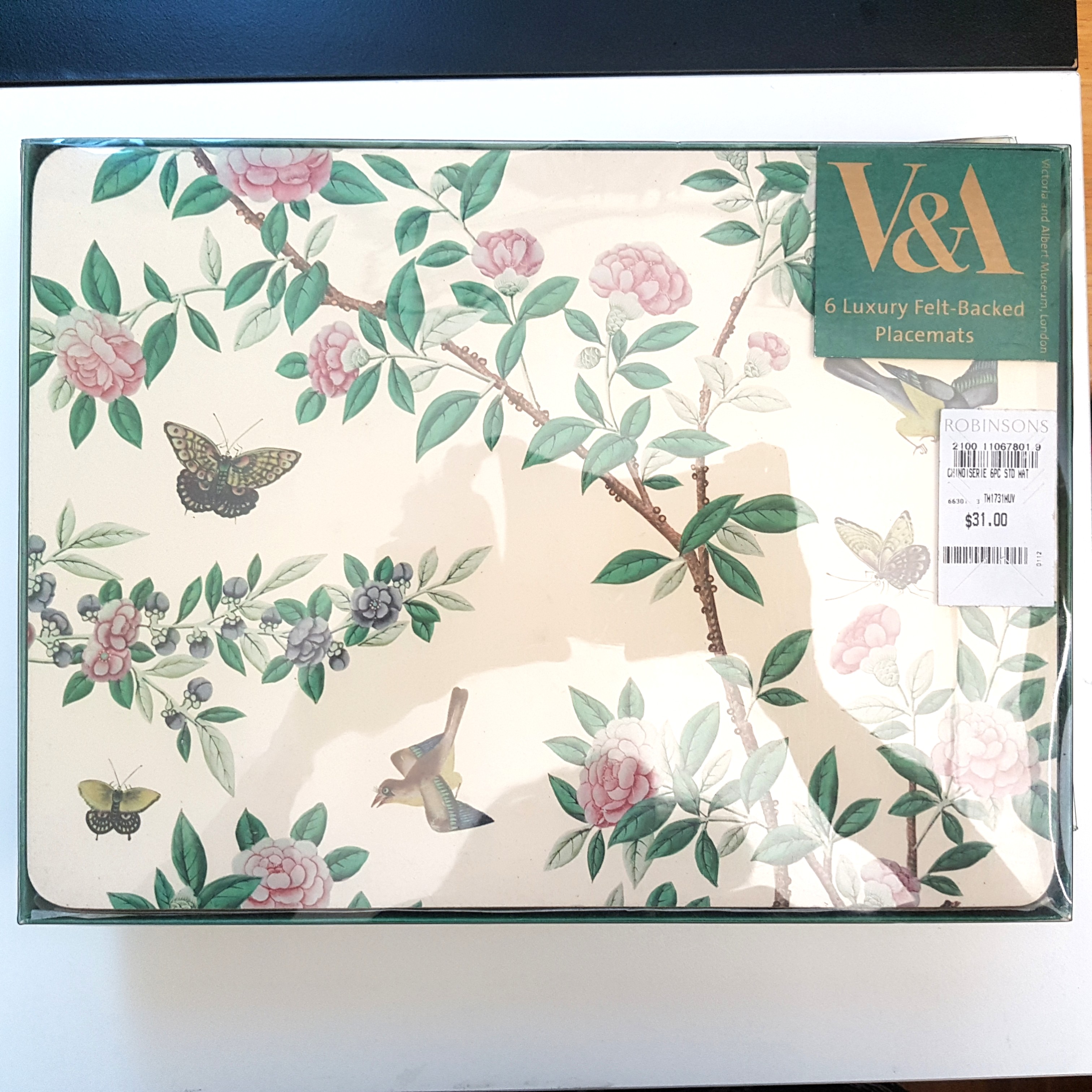 V&A Luxury Feltbacked Placemats, Furniture & Home Living, Kitchenware
