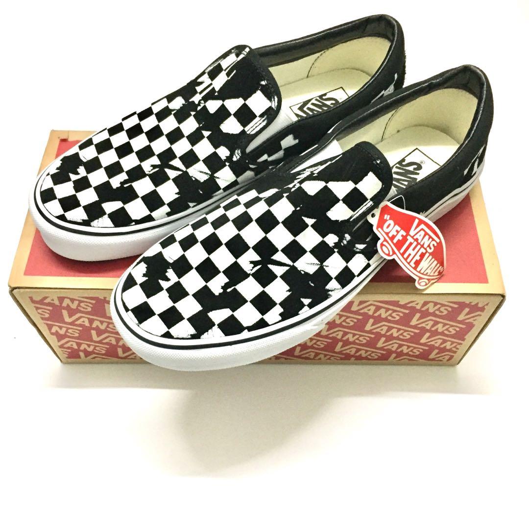 Vans checkerboard overprint sale