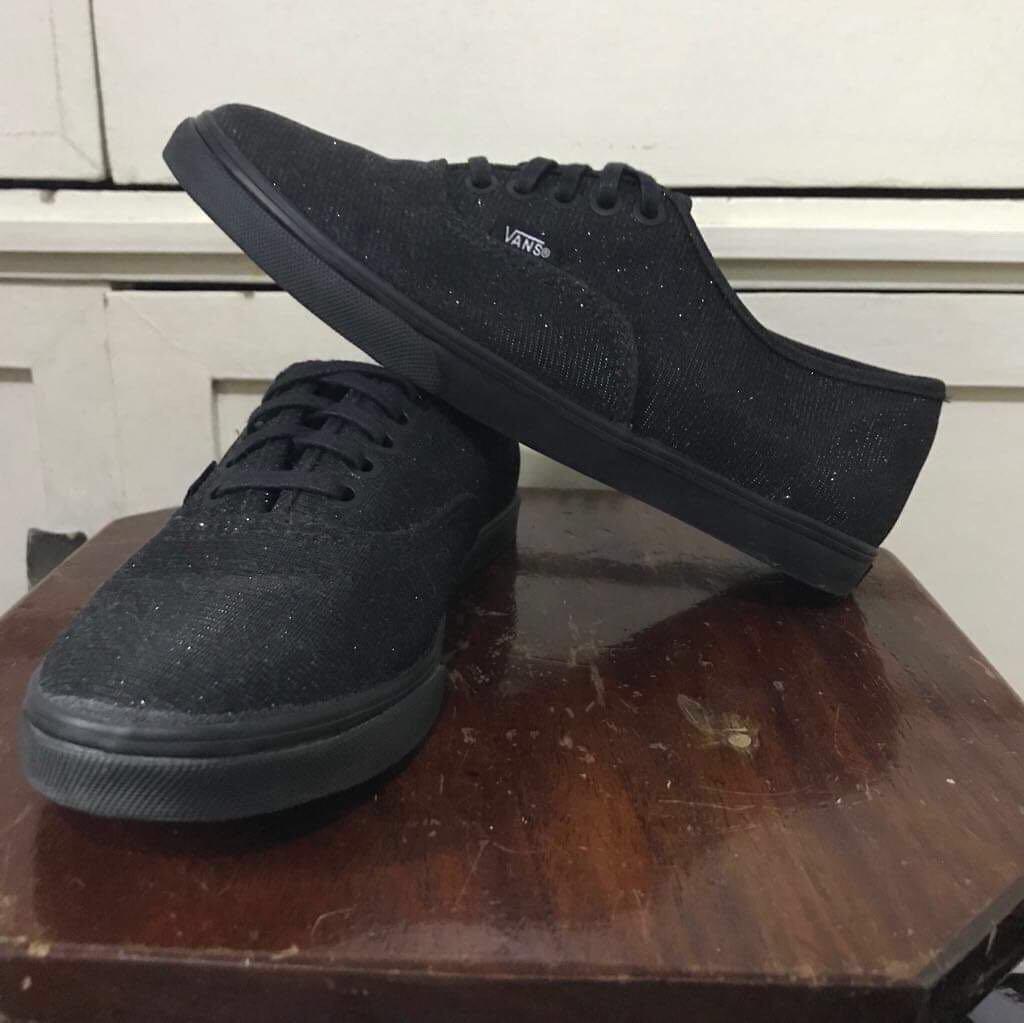 Vans textile glitter lo pro shoes