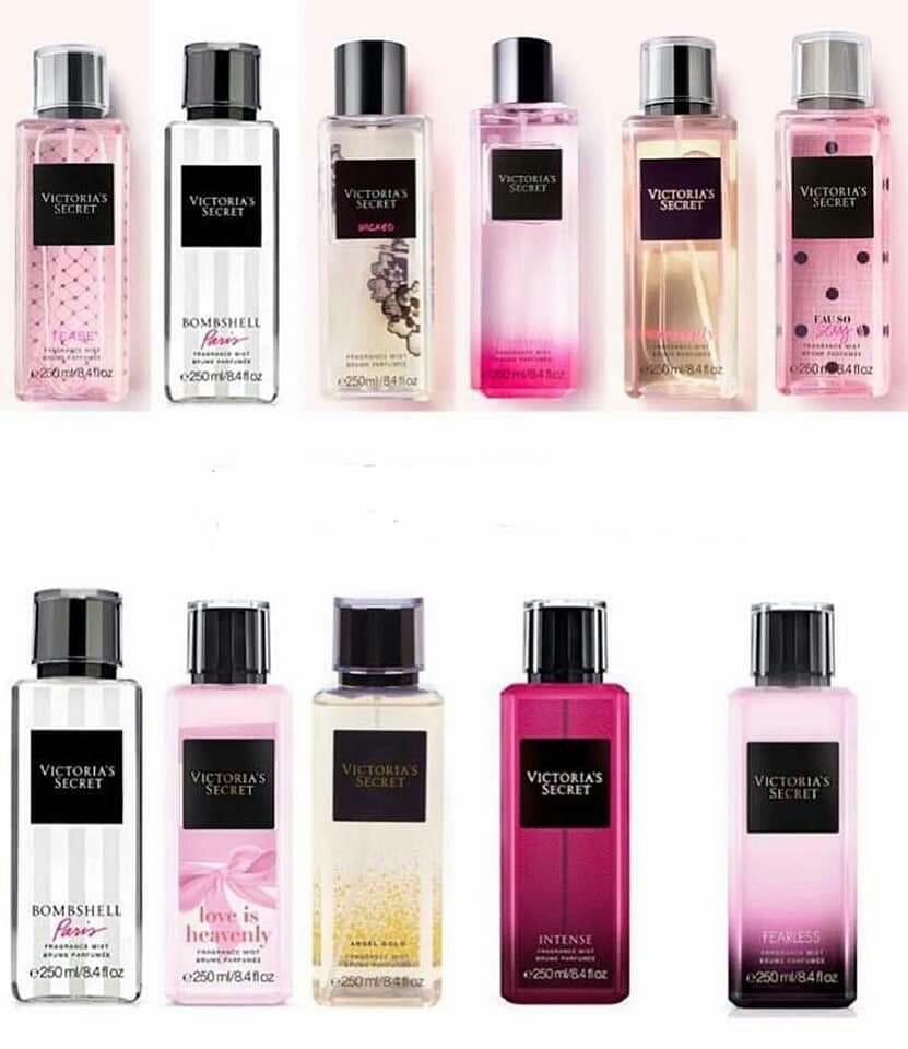 Victoria secret body discount mist square bottle