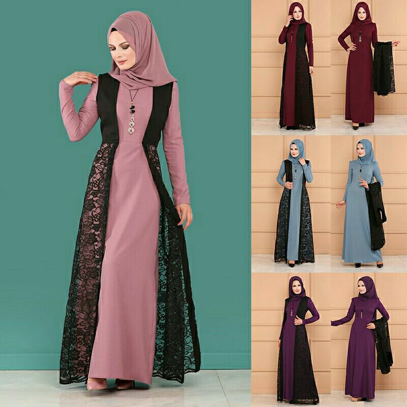 Women's Maxi Dress Baju Raya Muslim 