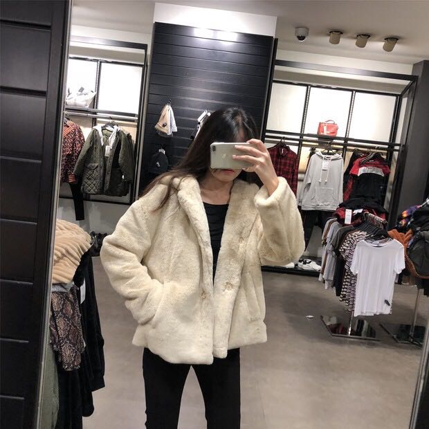 Zara Inspired Fluffy Jacket, Women's 