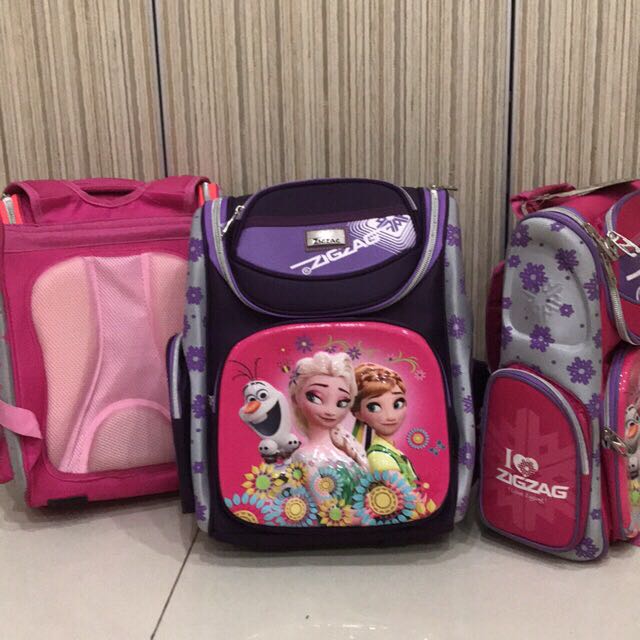 Zigzag school bag clearance