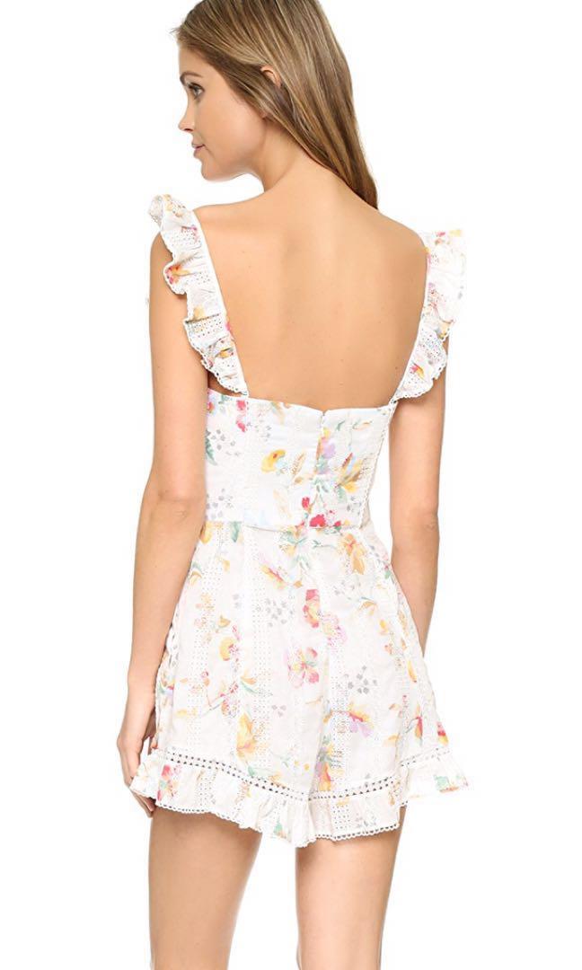 Zimmermann belle bustier playsuit top
