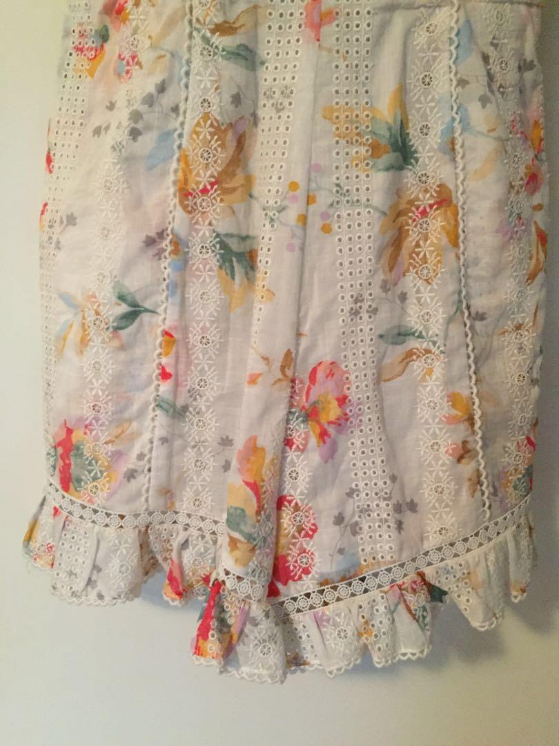 Zimmermann belle bustier playsuit on sale