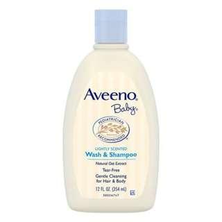 Aveeno Baby Wash & Shampoo Lightly Scented  354ml