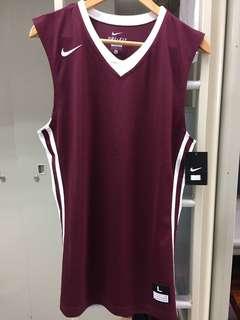 全新酒紅 Nike籃球上衣