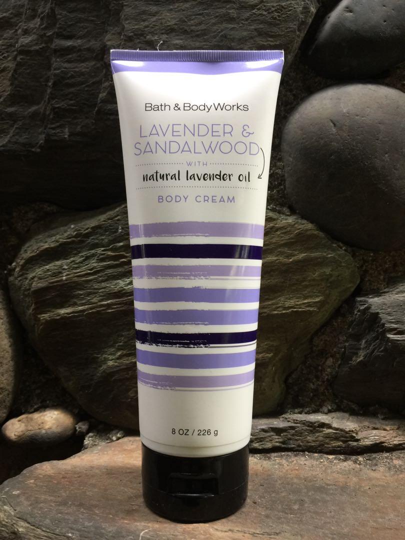 Bath And Body Works Lavender And Sandalwood Body Cream 226 G