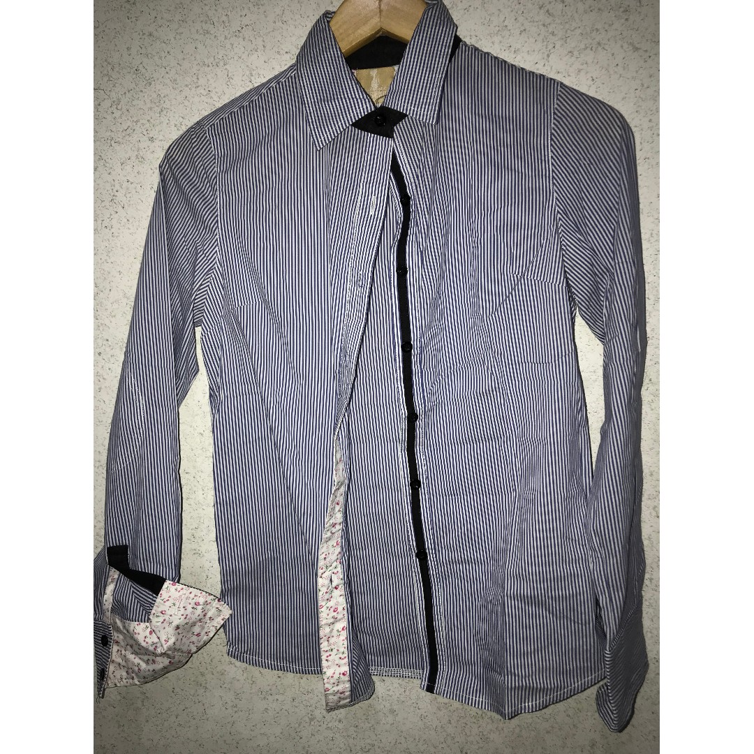 Bench Polo Long Sleeves Floral Inside On Carousell