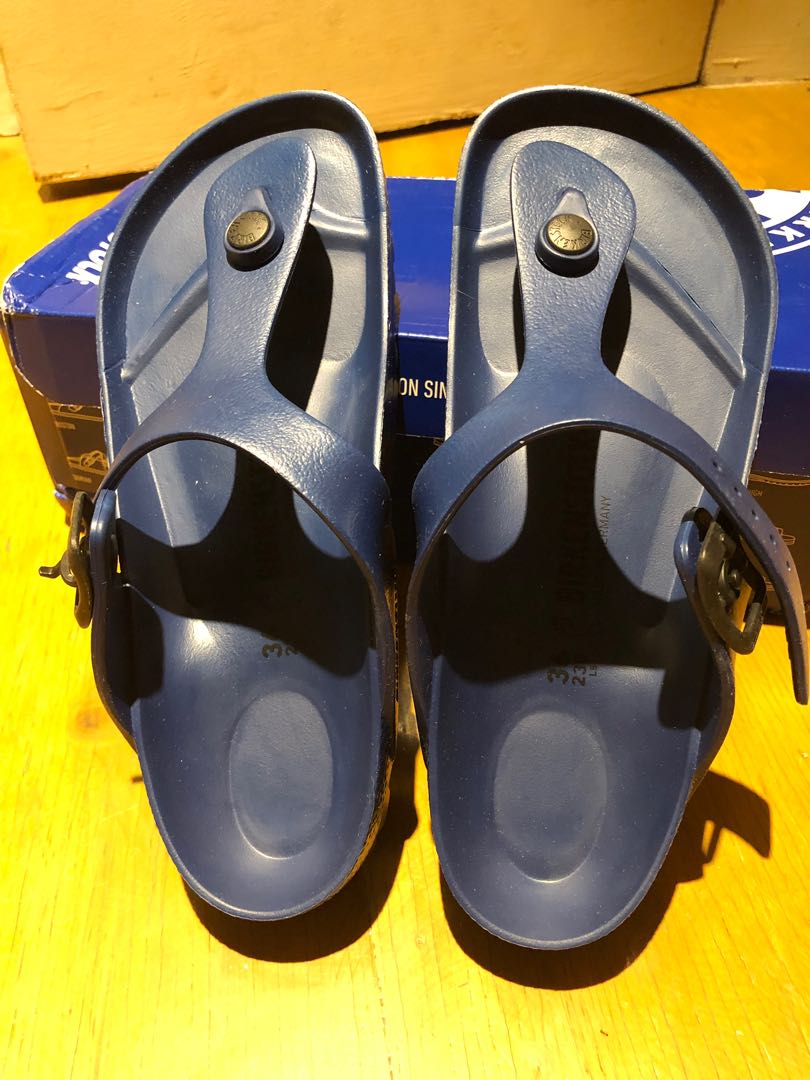 birkenstock gizeh eva navy blue