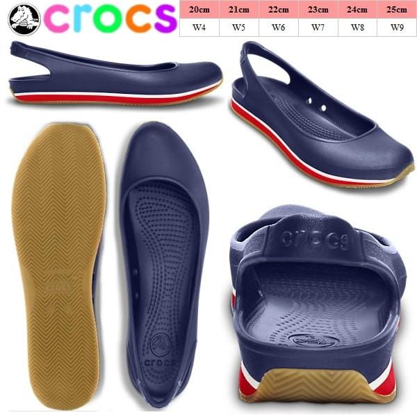 crocs retro slingback flat