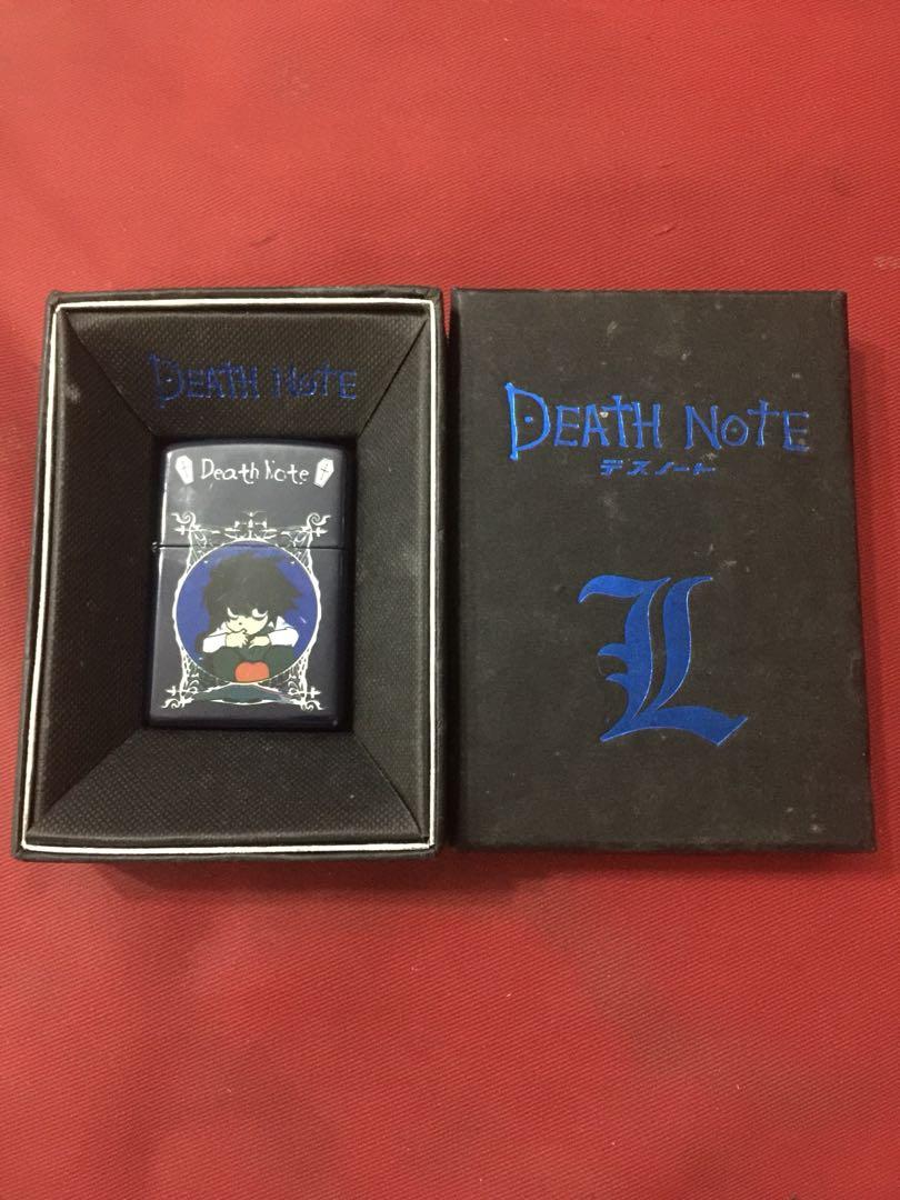 Bn Zippo Deathnote With Box Blue Limited Edition Everything Else On Carousell