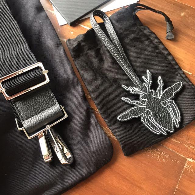 Mini Rider Sling Bag Beige and Black Dior Oblique Jacquard