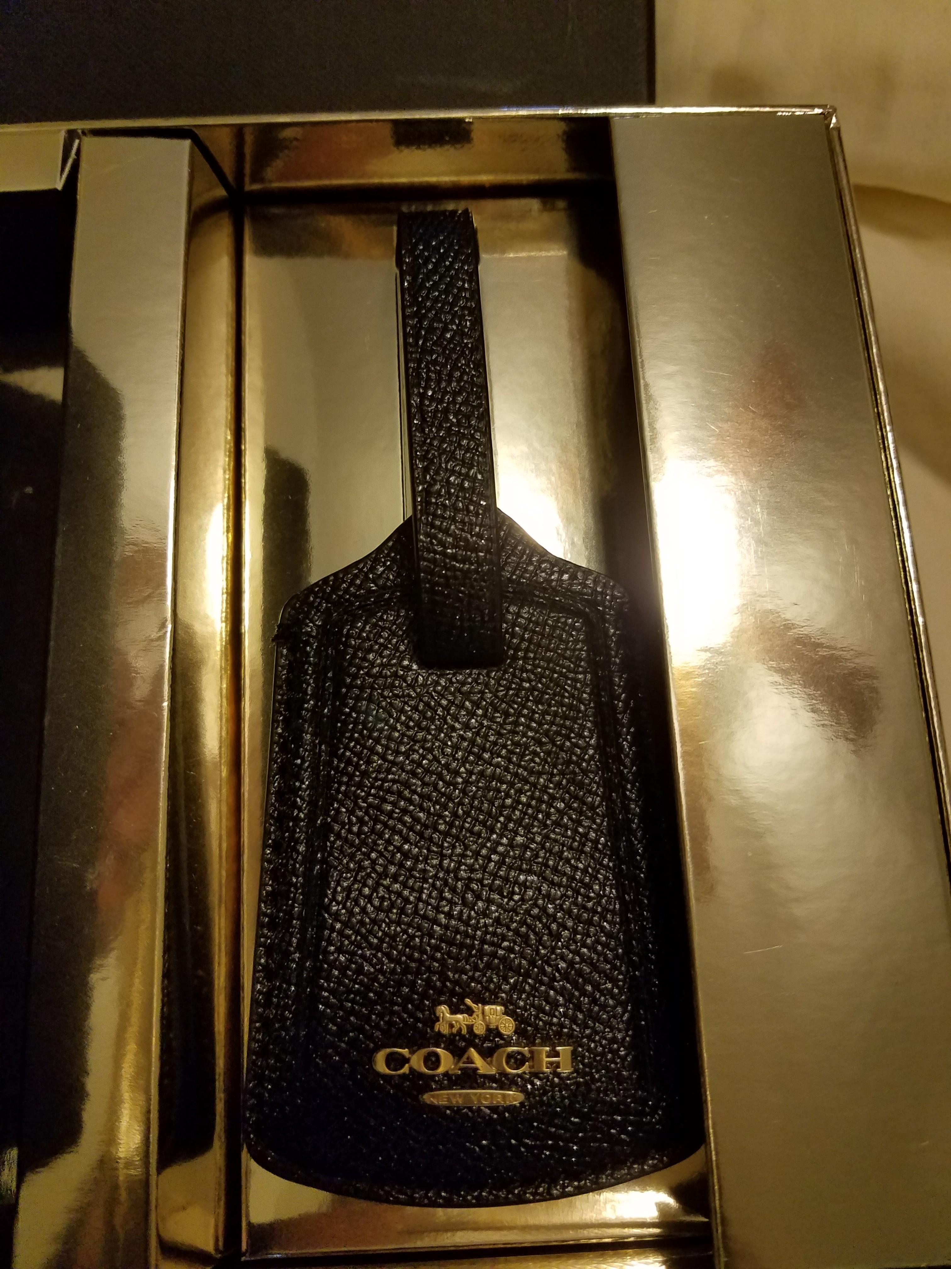 Brand New Coach Passport Cover and Luggage Tag Set