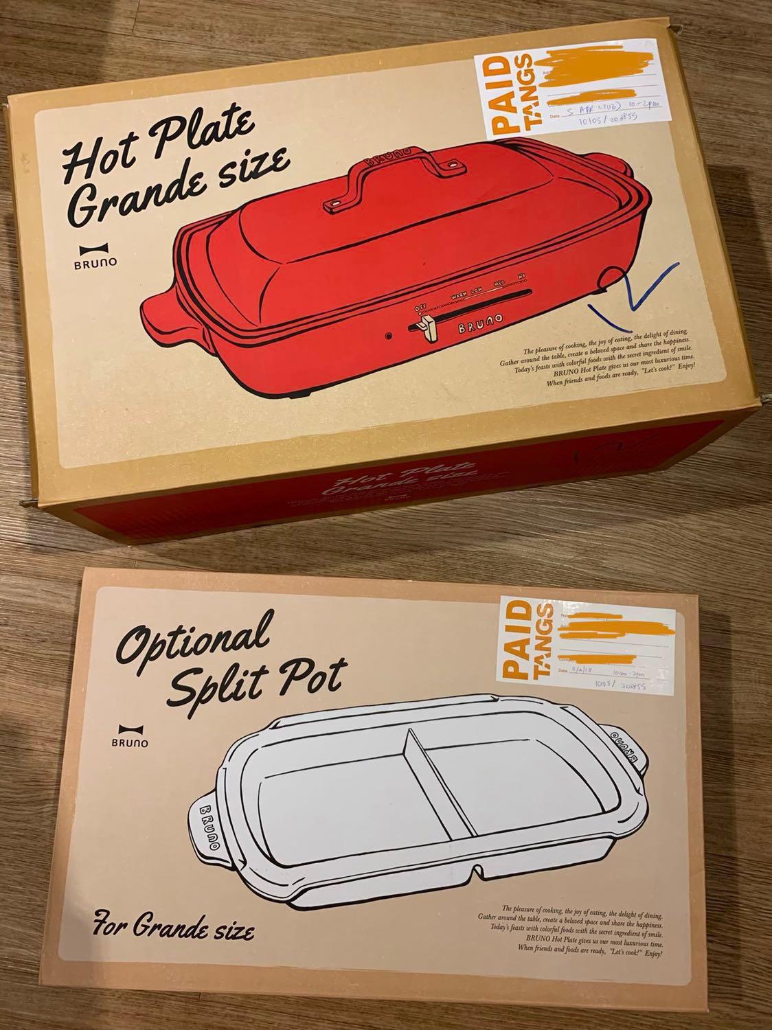 Bruno Hot Plate Grande + Optional Split Pot Grande, TV & Home