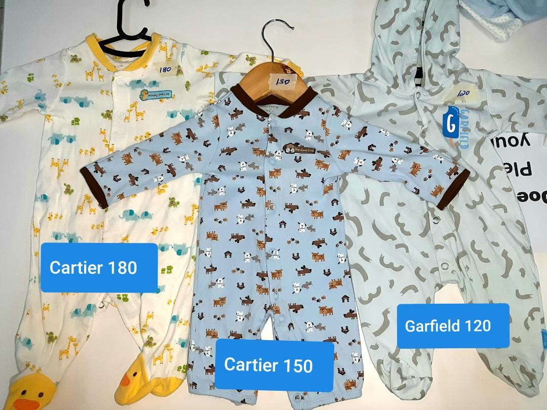 Cartier, garfield baby clothes (Category: Babies & Kids Fashion) located in Pasig City. Submitted by prelovedstuffz22 (Listing ID 204584116, Image 1). Description: .
