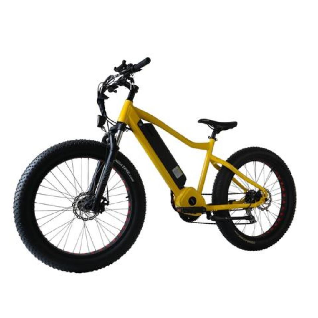 yellow fat bike