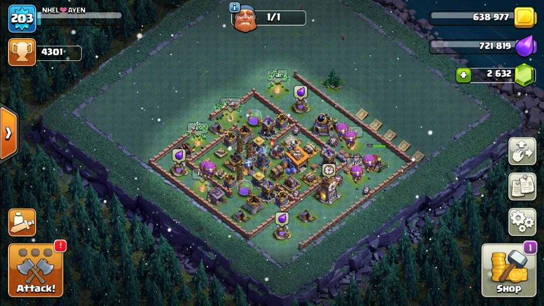 Clash of clans th12 max archer queen warden and max builder base, Video Gaming, Video Game