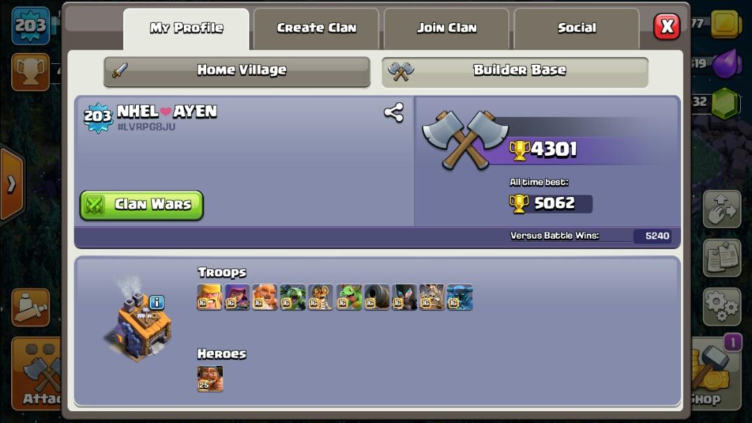 Clash of clans th12 max archer queen warden and max builder base, Video Gaming, Video Game