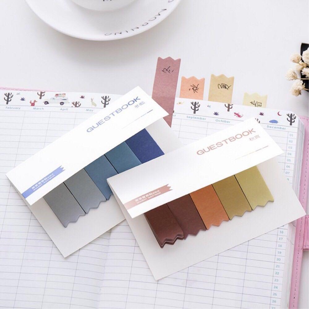 Colored Strips Sticky Notes (Category: Stationery & School Supplies) located in Manila. Submitted by scratch_ph (Listing ID 171408559, Image 2). Description: 5 colors each set Each color has 20 sheets total of 100 sheets per set☺️ .
