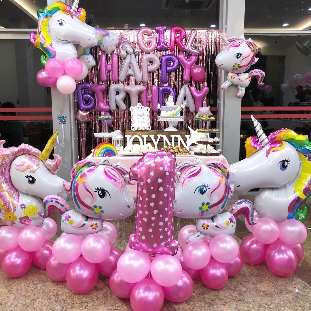 Cute Unicorn Balloon Backdrop Package For Parties Qq Design
