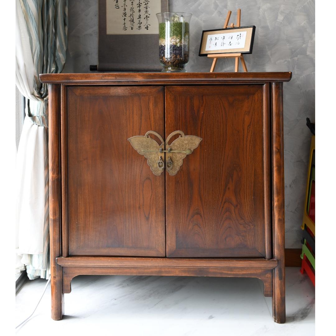 Elm Wood Antique Cabinet Furniture Home Decor Antiques On Carousell