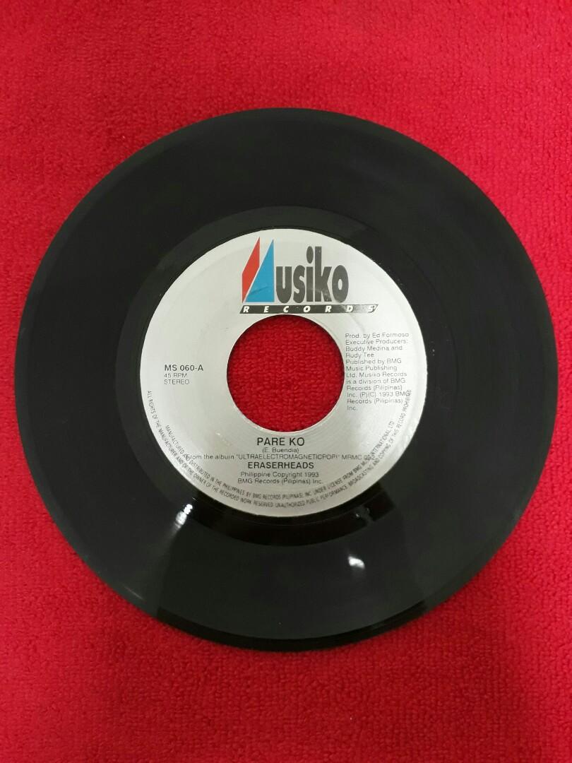 Eraserheads 45's (Lot of 4 7inch Vinyl Records), Hobbies & Toys, Music