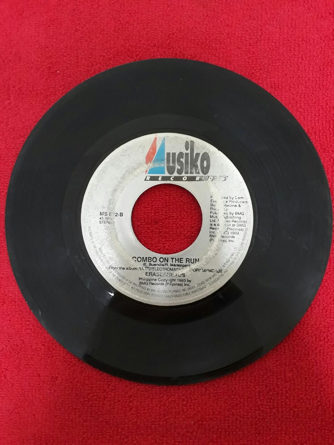 Eraserheads 45's (Lot of 4 7inch Vinyl Records), Hobbies & Toys, Music