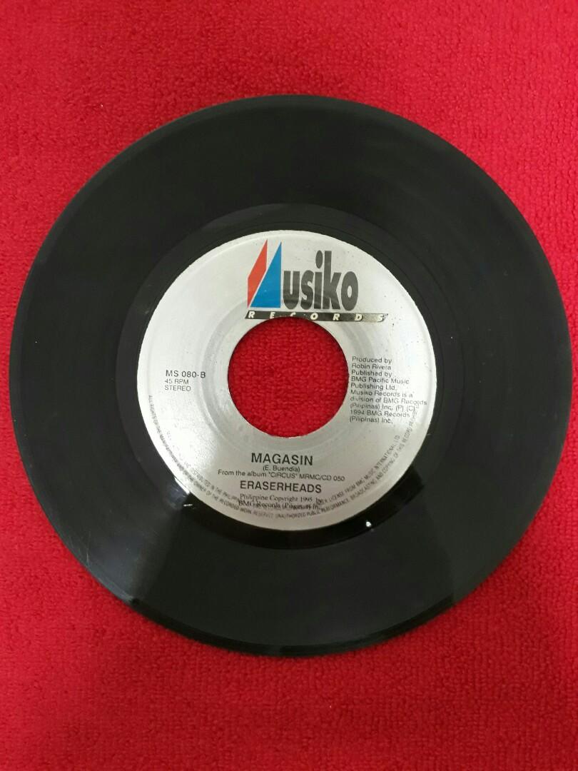 Eraserheads 45's (Lot of 4 7inch Vinyl Records), Hobbies & Toys, Music