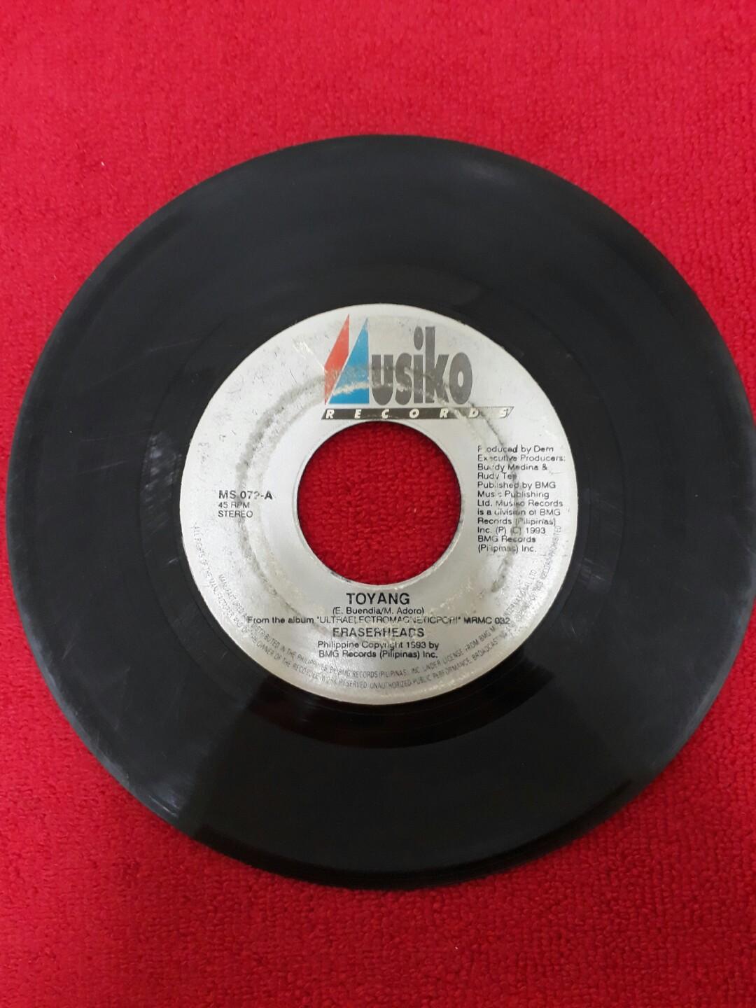 Eraserheads 45's (Lot of 4 7inch Vinyl Records), Hobbies & Toys, Music