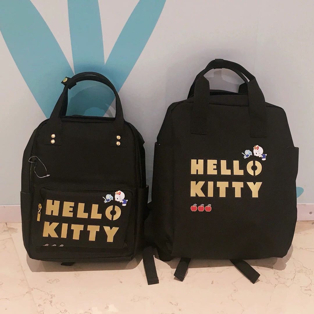Hello kitty black backpack women s fashion bags wallets backpacks