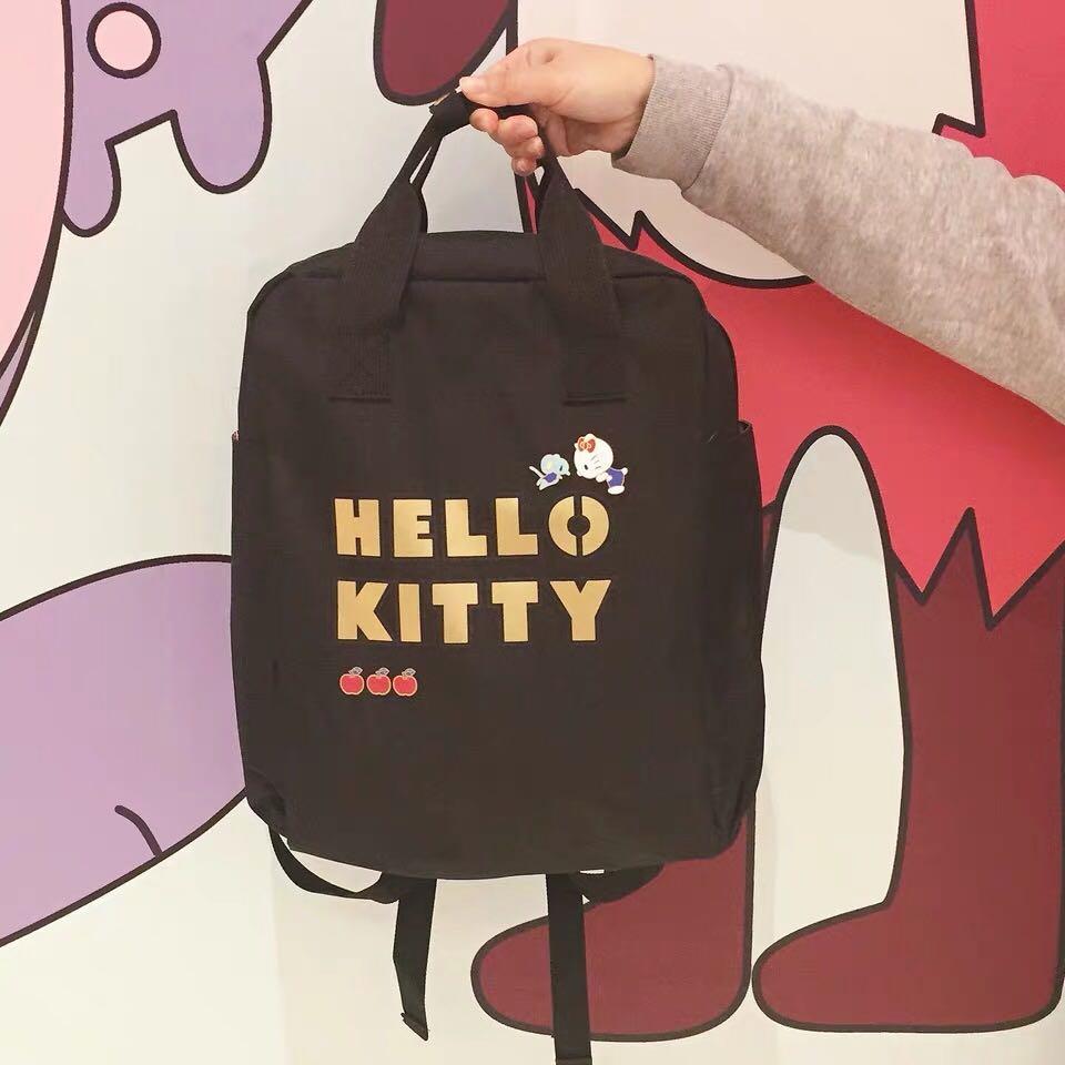 Hello kitty black backpack women s fashion bags wallets backpacks