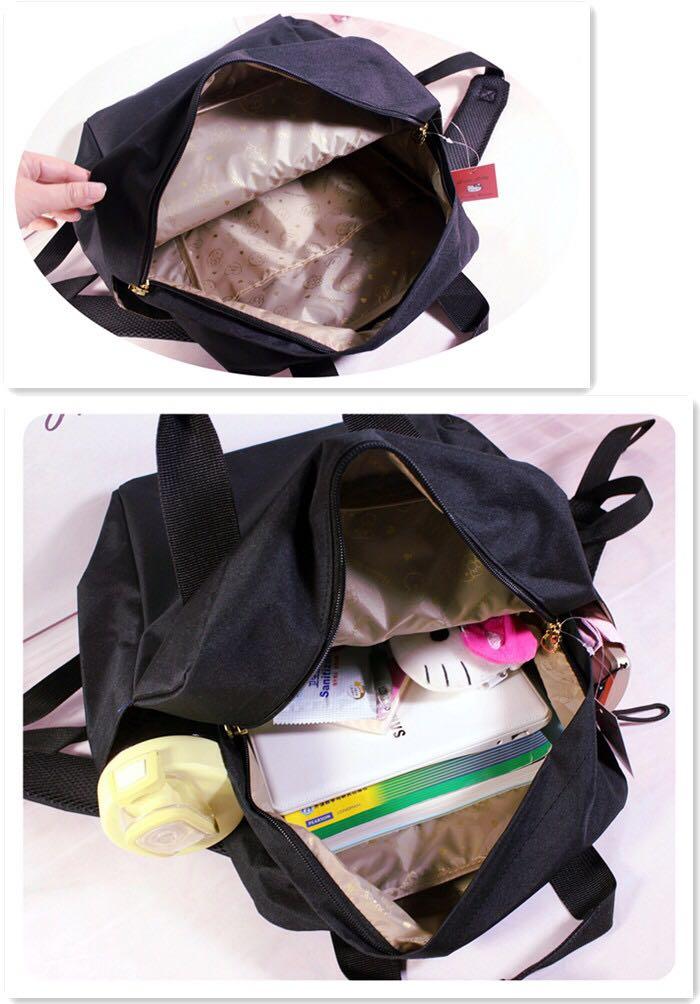 Hello kitty black backpack women s fashion bags wallets backpacks