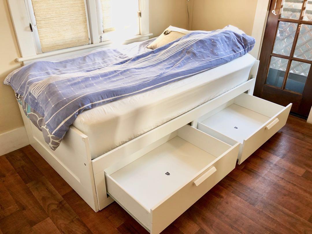 Ikea Brimnes Daybed Frame With 2 Drawers Furniture On Carou Ikea Brimnes Daybed Frame With 2