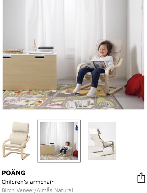 kids poang chair