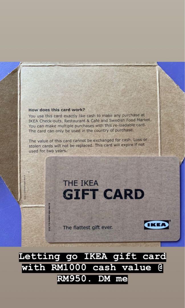 Ikea RM1000 Gift Card, Tickets & Vouchers, Store Credits on ...