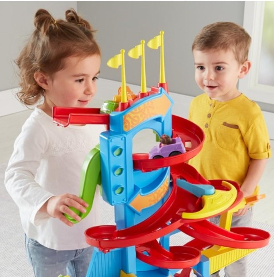 (PO) BN FisherPrice Little People Take Turns Skyway Ramp Car Race