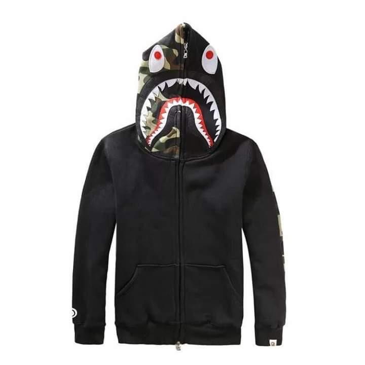 jaket bape shark