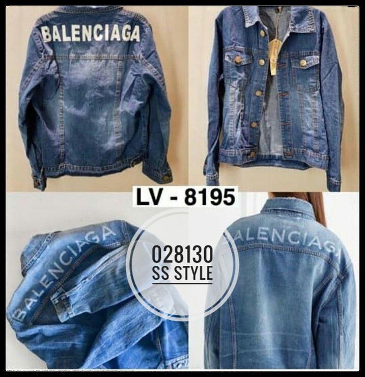 Jaket jeans balenciaga original Clearance