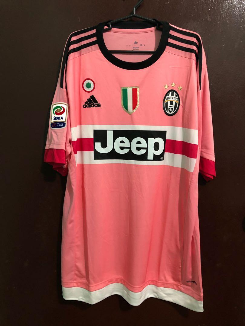 Juventus 1516 Away Kit Maglia juventus ufficiale dybala 21 15/2016 official jersey juve away rosa pink. juventus 1516 away kit
