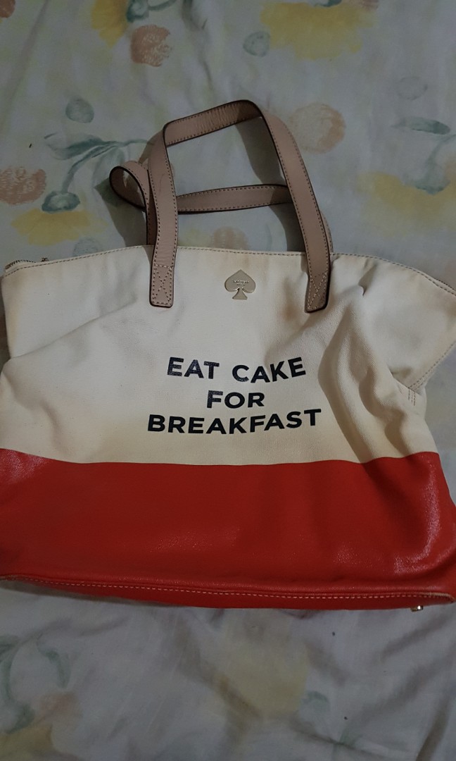 Kate Spade Eat Cake for Breakfast Bag, Women's Fashion, Bags & Wallets,  Beach Bags on Carousell
