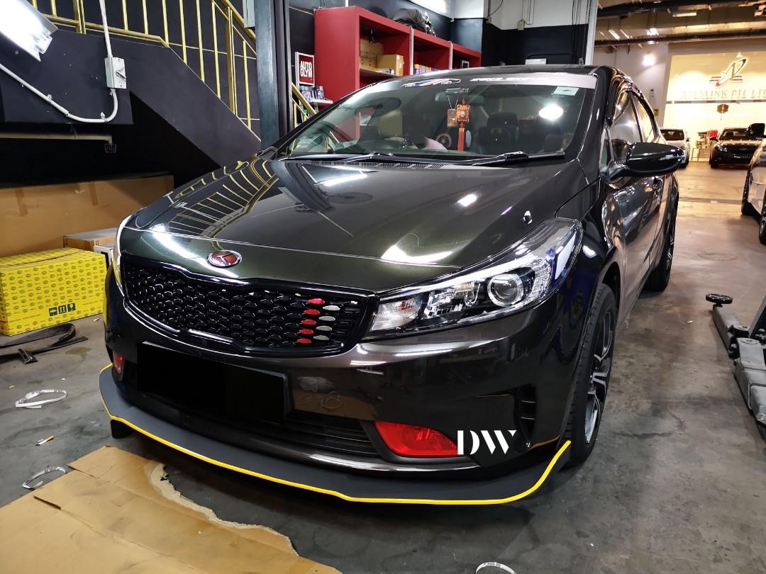 Kia Cerato K3 Front lip PPR, Car Accessories, Accessories on Carousell