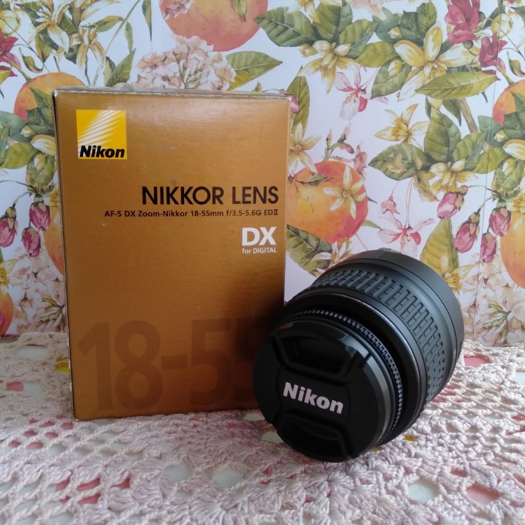 Lensa Nikon Af S Dx Zoom Nikkor 18 55mm F 3 5 5 6g Ed Ii Fotografi Di Carousell