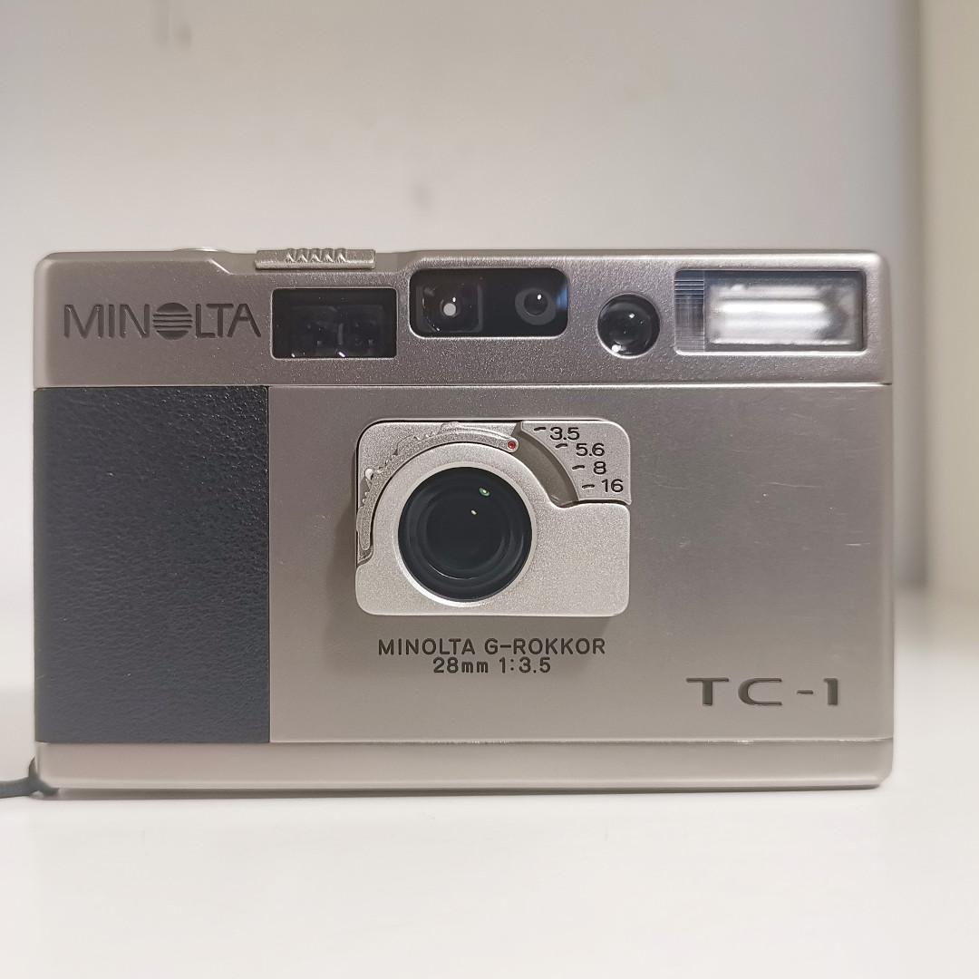 Minolta TC 1美能達TC-1 G-Rokkor 28mm F3.5菲林相機傻瓜機, 攝影器材