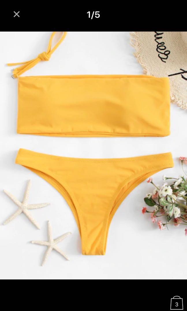 mustard yellow bikini set