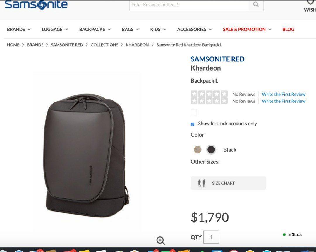 Samsonite red khardeon on sale