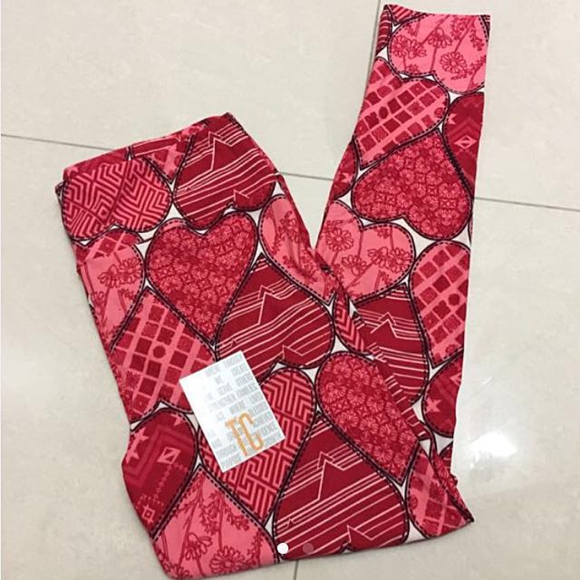 PRICE REDUCED] Brand New Lularoe TC Valentines Leggings, Women's Fashion,  Bottoms, Other Bottoms on Carousell