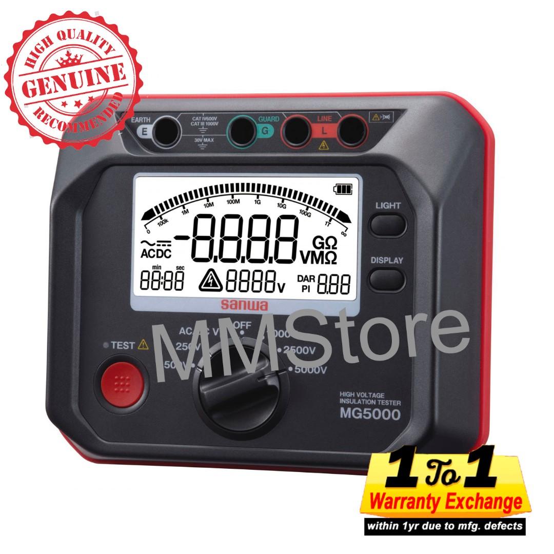 Sanwa MG5000 High Voltage Insulation Resistance Tester, Furniture