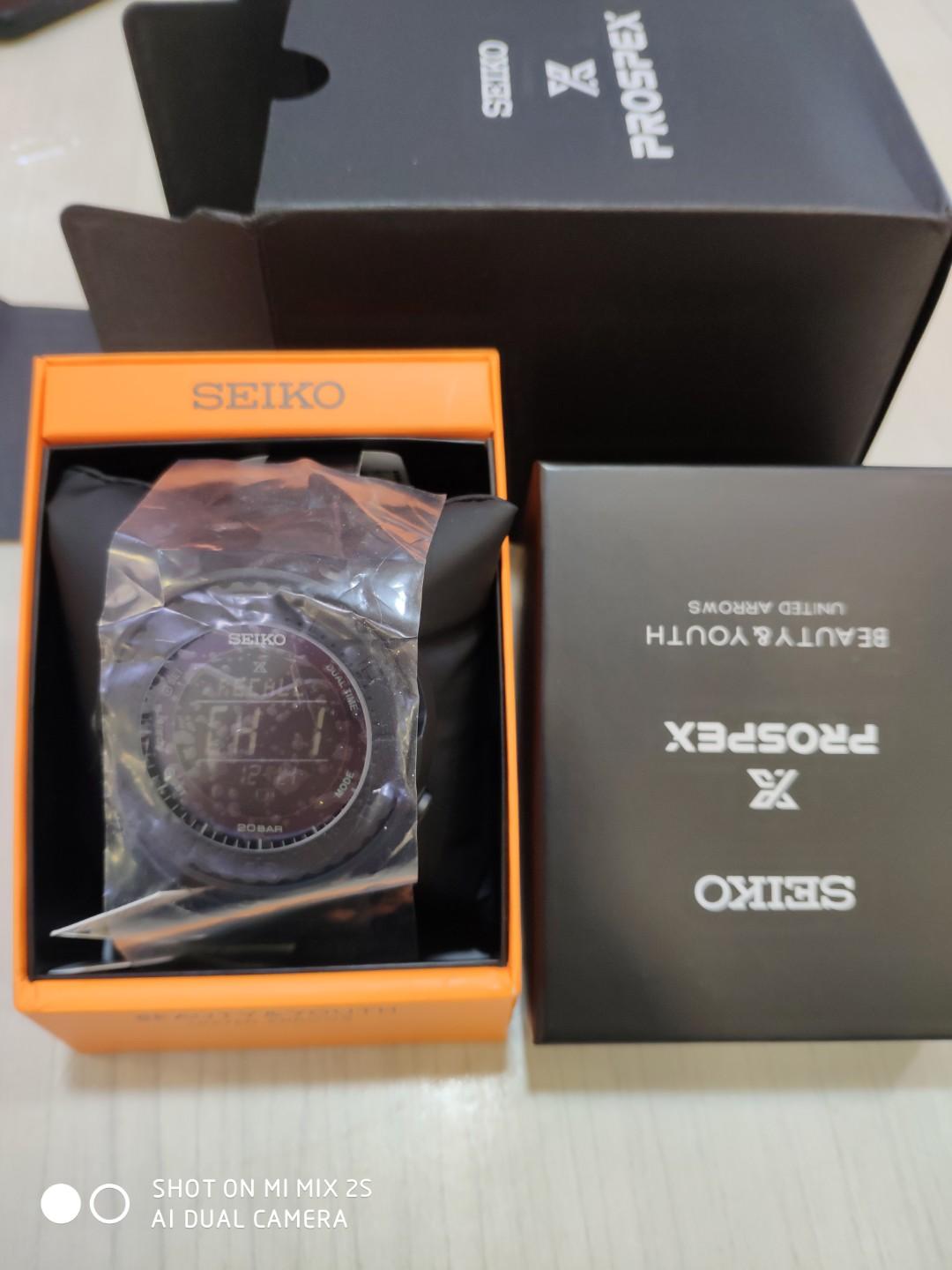 SEIKO JAPAN EDITION PROSPEX DIGITAL TUNA SBEP019 LIMITED EDITION 500PCS BLACK STEALTH SOLAR
