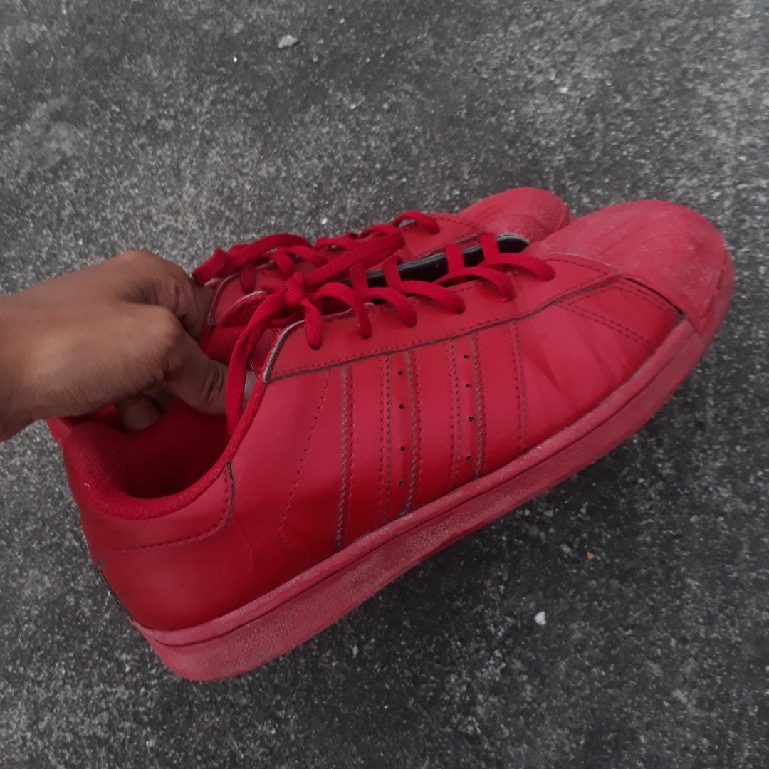 adidas full red